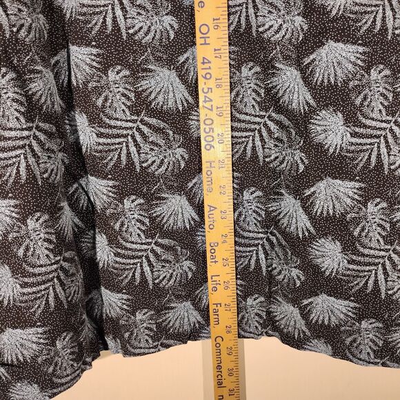 Nat Nast shirt mens XL XLarge blue floral all over hawaiian silk blend button - Picture 4 of 5